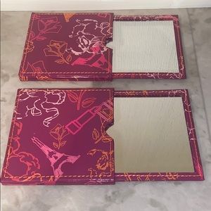 Lancome Pocket Compact Mirror With Case Set of 2